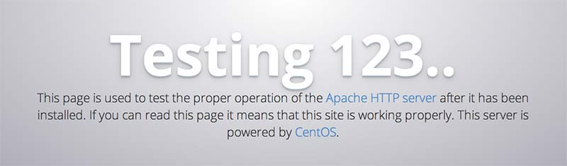 Apache on Centos7