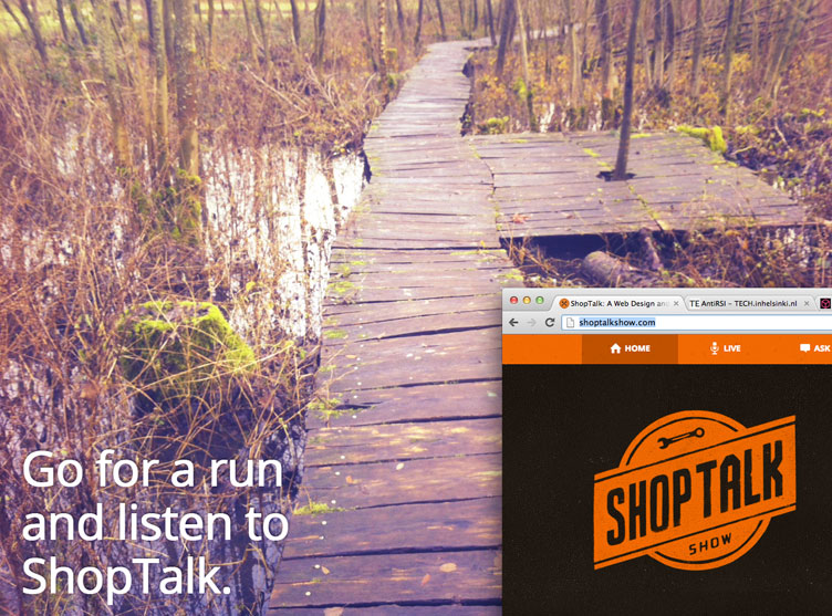 Run and listen to Shop Talk